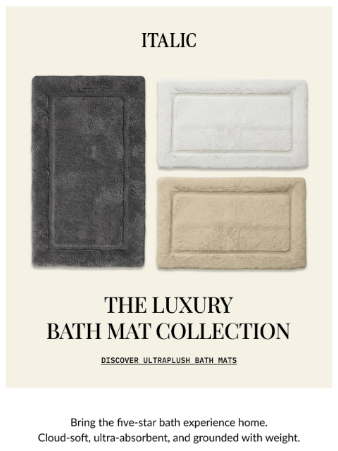 italic newsletter: Your Bathroom is Missing This!