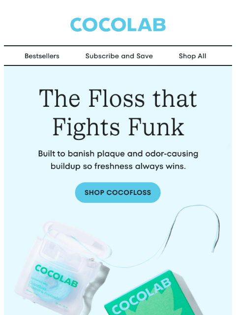cocolab newsletter: This is your floss reminder