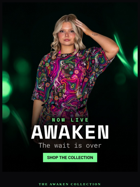 freedomravewear newsletter: The Awaken Collection is here