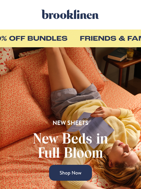 brooklinen newsletter: New Season, New Sheets