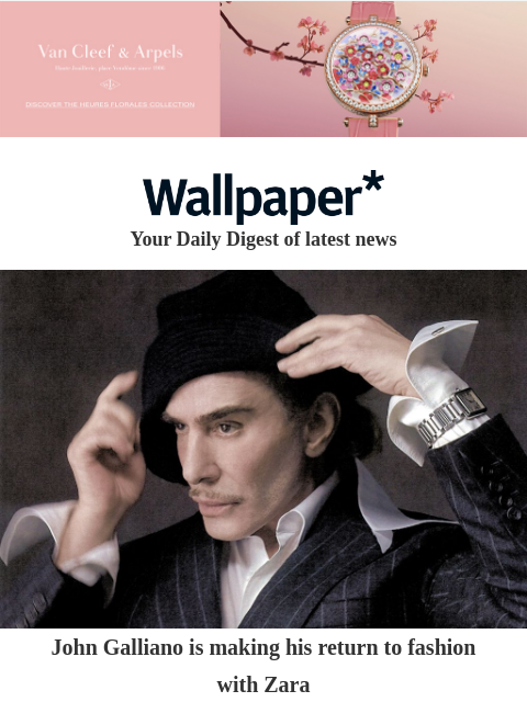 futureplc newsletter: John Galliano marks his return to fashion