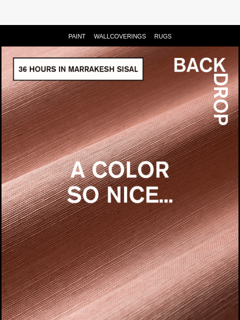 backdrophome newsletter: BACK IN STOCK
