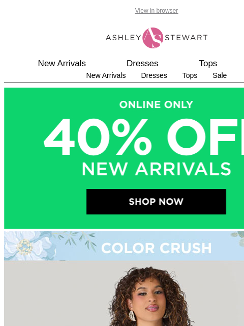 ashleystewart newsletter: This might be our favorite shade of 💙 yet…