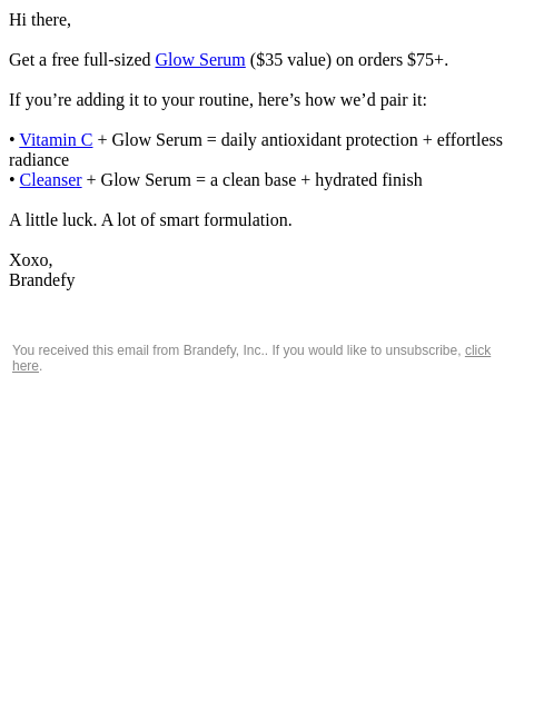 brandefyskin newsletter: 🍀 Lucky you, a free gift awaits