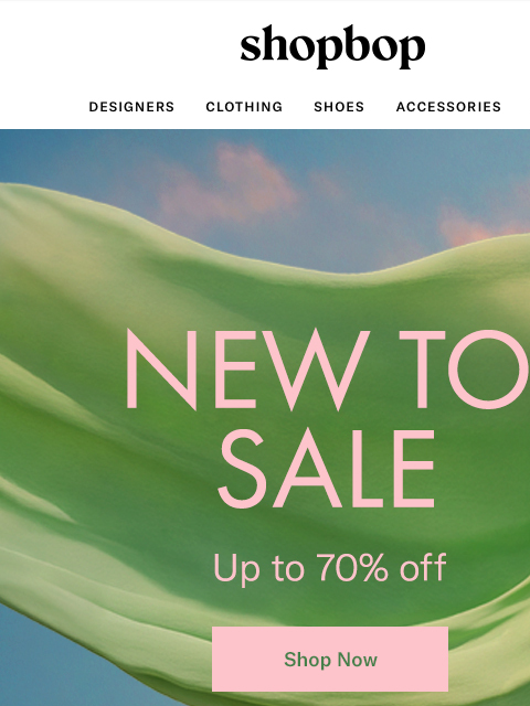 shopbop-mail newsletter: SALE: up to 70% off