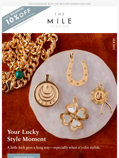 orchardmile newsletter: A Little Luck, A Lot of Style