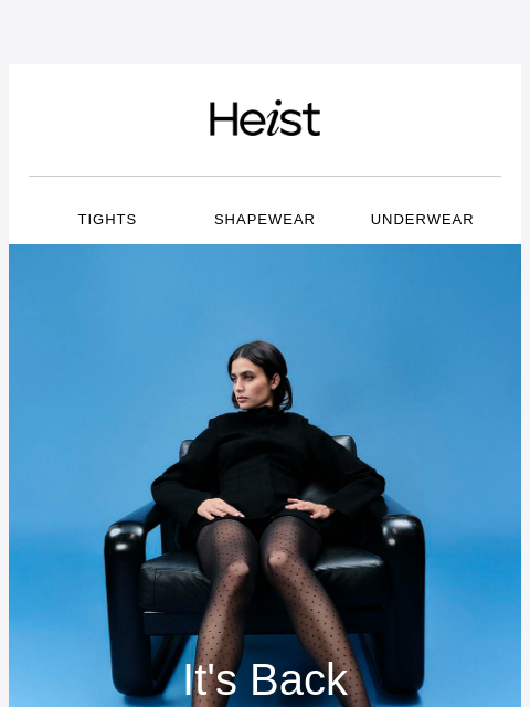 heist-studios newsletter: A SELLOUT IS BACK