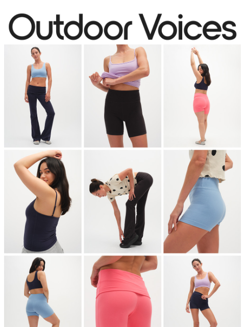 outdoorvoices newsletter: COTTON CANDY COLORS