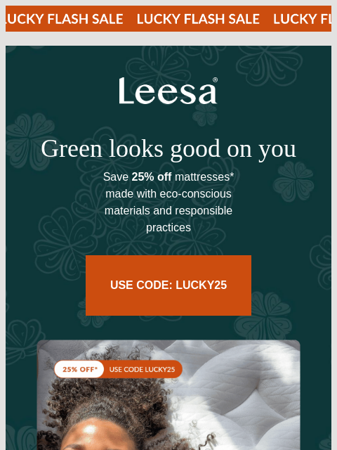leesasleep newsletter: You look great in green