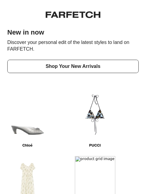 farfetch newsletter: New looks good on you