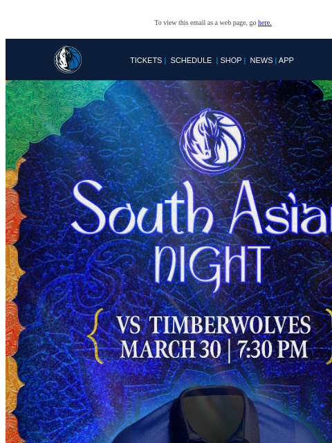 mavsmail newsletter: 🎉 Celebrate South Asian Night with the Mavericks!