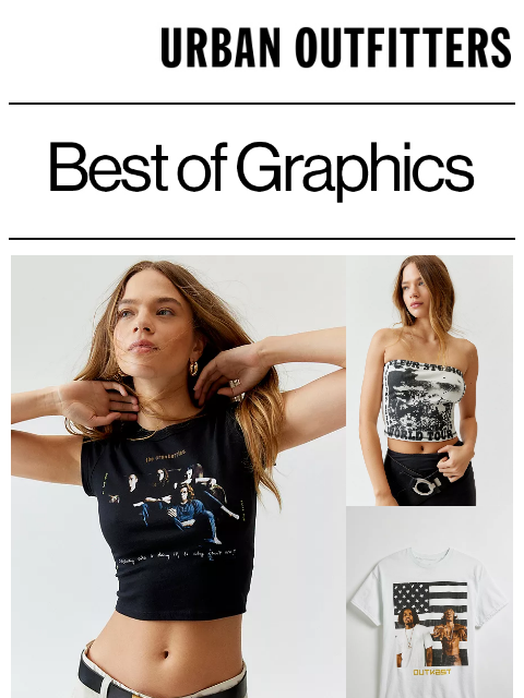 feat. Blink-182, Mac Miller, Nirvana, Outkast and more URBAN OUTFITTERS Best of Graphics Shop Graphics Free Shipping on Orders $50+ Shop UO Help + Info Find a Store Contact Us UO Rewards UO Community