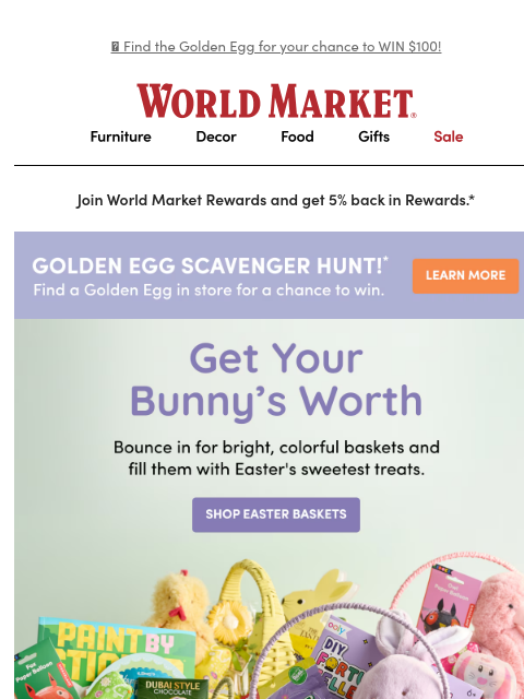 emailworldmarket newsletter: We’re up to some bunny business 🐰🌷🪺