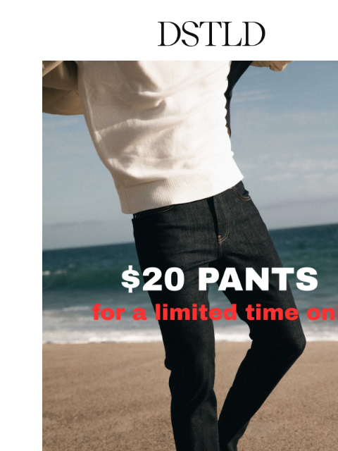 shopifyemail newsletter: You're in Luck! 🍀 $20 JEANS TODAY