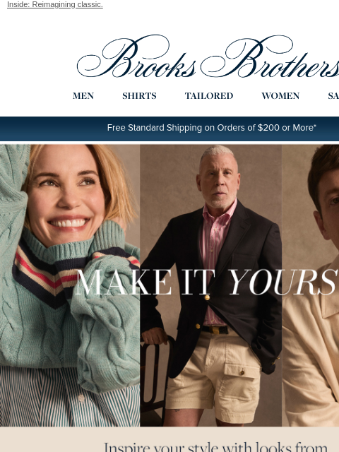 brooksbrothers newsletter: Your personal style, defined