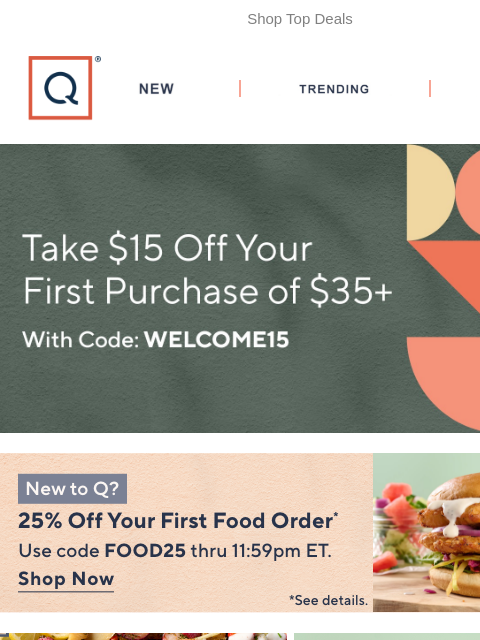 qvcemail newsletter: Today Only! Food Sale Prices