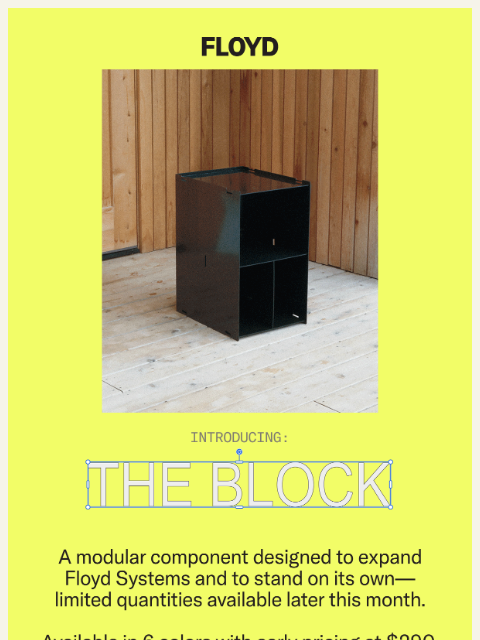 floydhome newsletter: Introducing: The Floyd Block