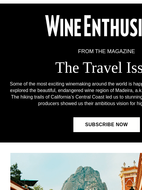 wineenthusiast newsletter: Get high with us