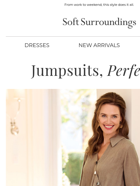 softsurroundings newsletter: The Only Jumpsuit You’ll Want