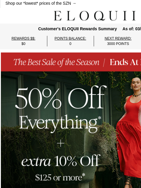 eloquii newsletter: 50% off (new collection, included) ends TONIGHT!!!...