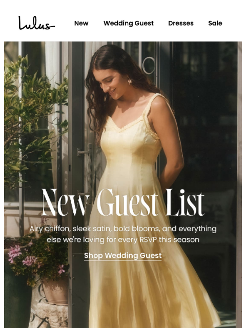 lulus newsletter: Spring Wedding Guest Faves 💐
