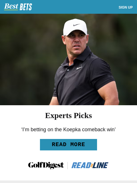 golfdigest newsletter: ‘I’m betting on the Brooks Koepka comeback win’