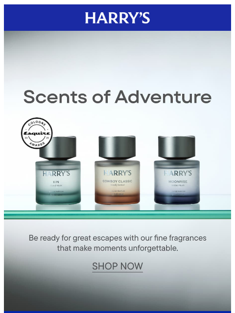 harrys newsletter: Fine fragrances made to be lived in