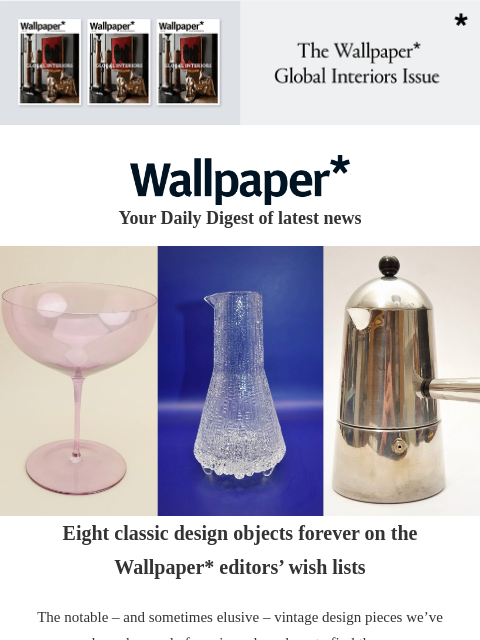 futureplc newsletter: Vintage design classics and where to buy them