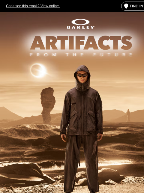 oakley newsletter: Introducing Artifacts From the Future