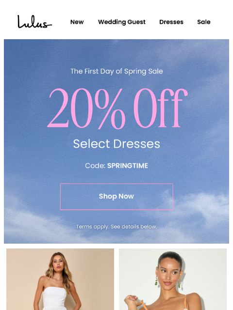 lulus newsletter: The First Day of Spring Sale 🌷​