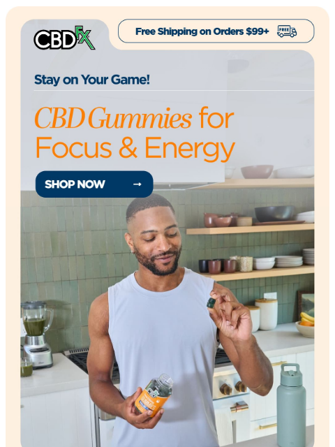 cbdfx newsletter: Losing your focus? We have a CBD gummy for that!