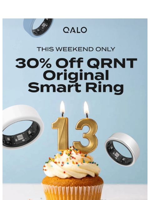 qalo newsletter: Just In: QRNT Original Smart Ring Now 30% Off