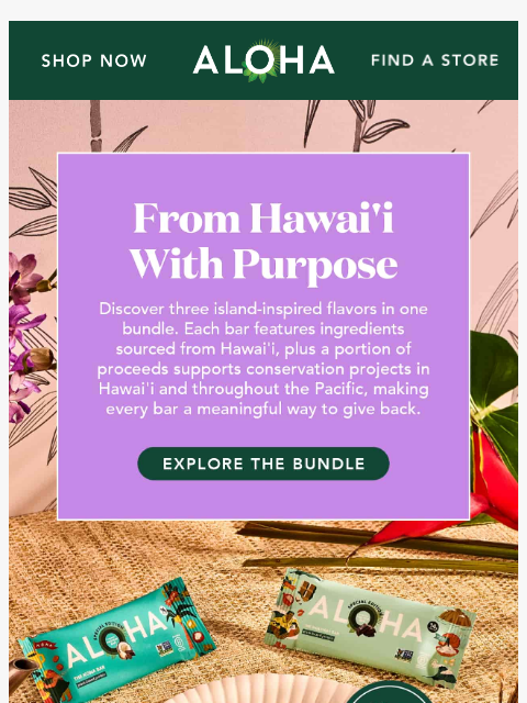 aloha newsletter: A little Hawai'i in every bite