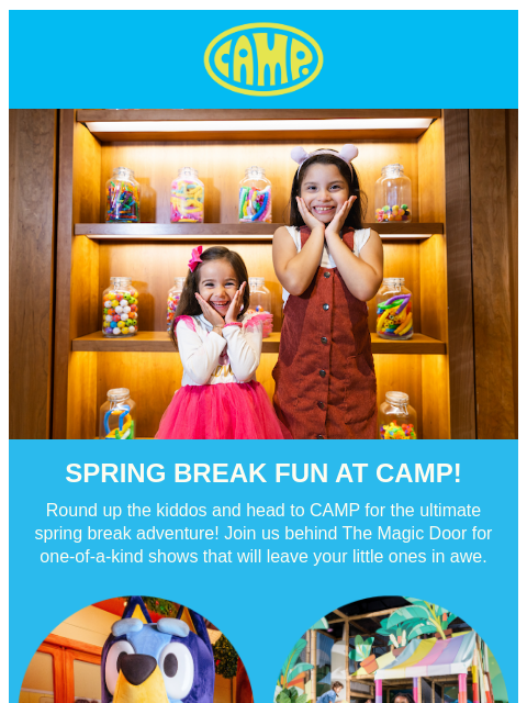 camp newsletter: Pencil this into your Spring Break plans 🗒️