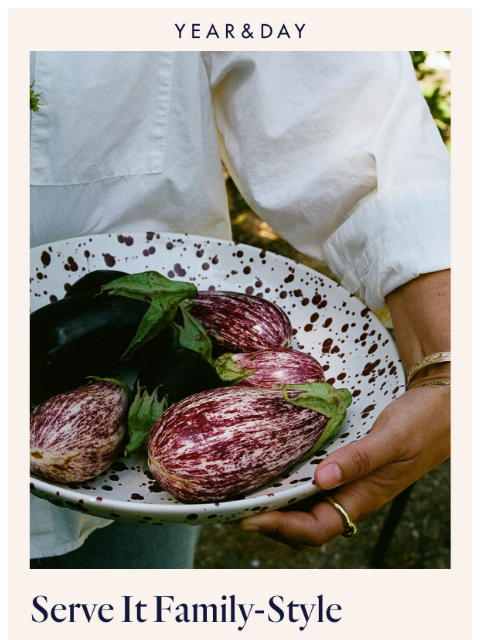 yearandday newsletter: Spring is for family-style feasts