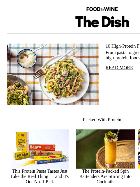 foodandwine newsletter: 10 High-Protein Foods You Should Be Eating