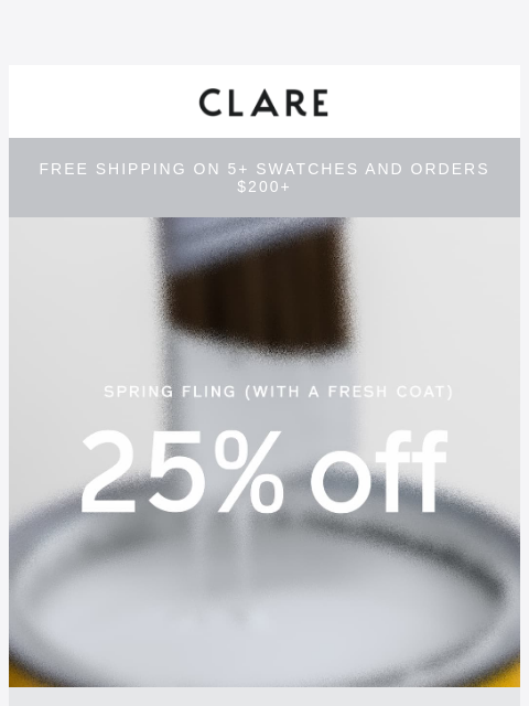 clare newsletter: Spring fling sale is going, going...