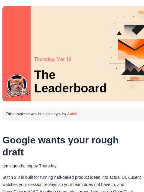 producthunt newsletter: 😸 Design apps in seconds
