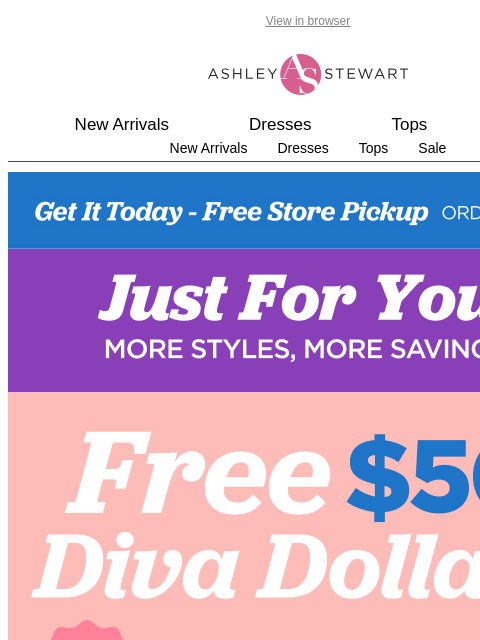 ashleystewart newsletter: Redeem Your Diva Dollars on ✨ NEW ✨ sets to wear t...