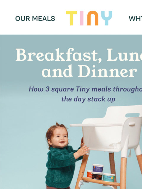 tinyorganics newsletter: Your little one's nutrition - covered all day 💚