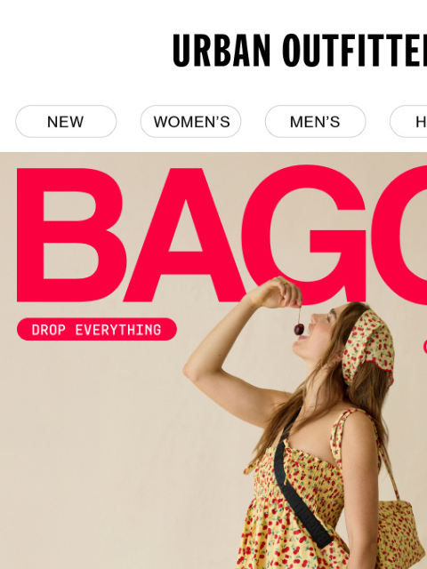 urbanoutfitters newsletter: BAGGU + UO 🍒 Cherry Land Collection