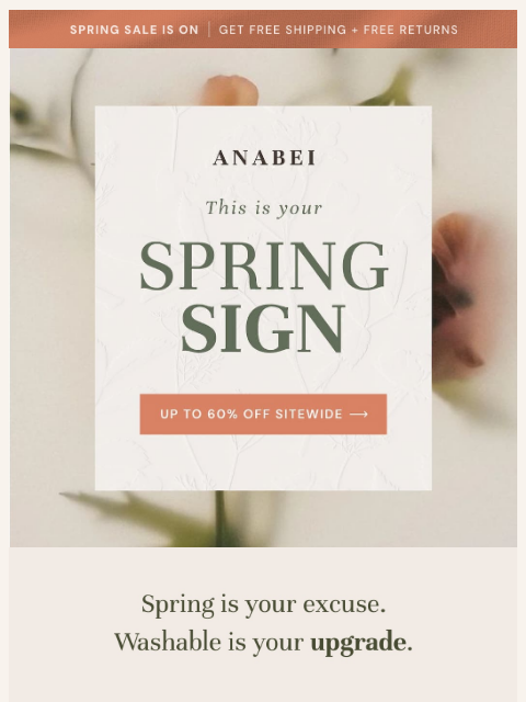 anabei newsletter: This is your Spring Sign