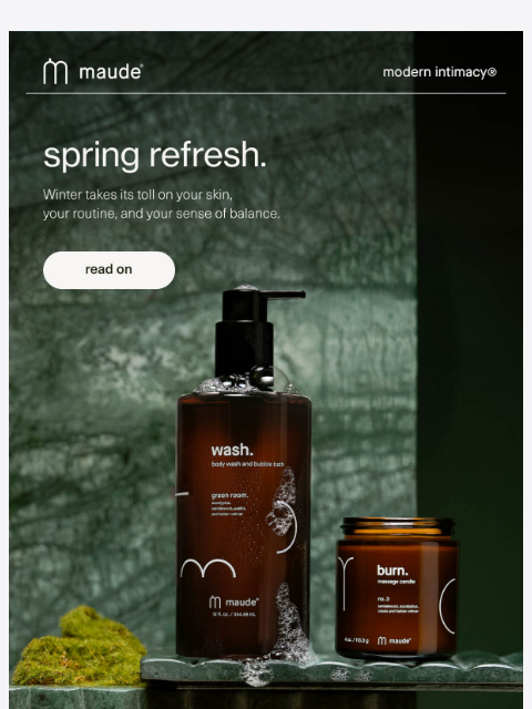 getmaude newsletter: spring things.