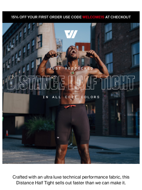 wolaco newsletter: The Distance Half Tight is back in stock!