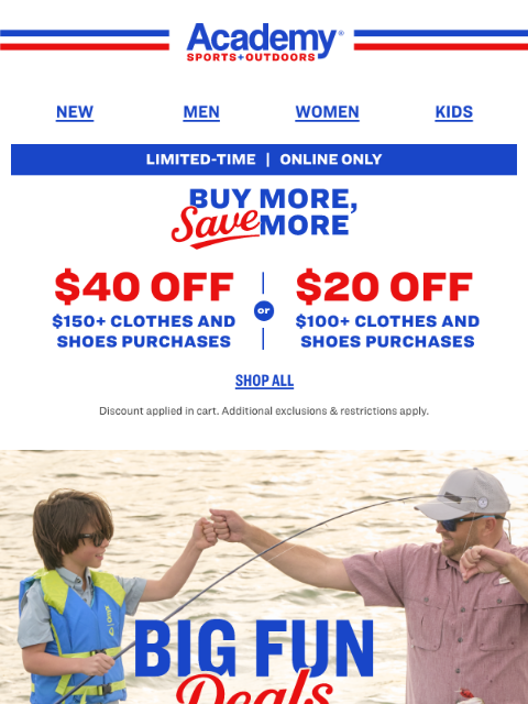 academy newsletter: Last Day! Buy More, Save More Online