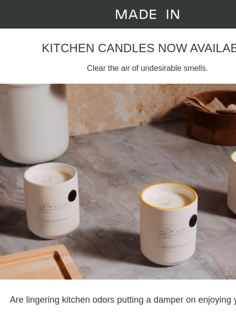 Just Launched: Kitchen Candles ͏‌ ‌ ‌ ‌ ‌ ‌ ‌ ‌ ‌ ‌ ‌ ‌ ‌ ‌ ‌ ‌ ‌ ‌ ‌ ‌ ‌ ‌ ‌ ‌ ‌ ‌ ‌ ‌ ‌ ‌ ‌ ‌ ‌ ‌ ‌ ‌ ‌ ‌ ‌ ‌ ‌ ‌ ‌ ‌ ‌ ‌ ‌ ‌ ͏‌ ‌ ‌ ‌ ‌ ‌ ‌ ‌ ‌ ‌ ‌ ‌ ‌ ‌ ‌ ‌ ‌ ‌ ‌ ‌ ‌ ‌ ‌ ‌ ‌ ‌ ‌ ‌ ‌ ‌ ‌ ‌ ‌ ‌ ‌ ‌