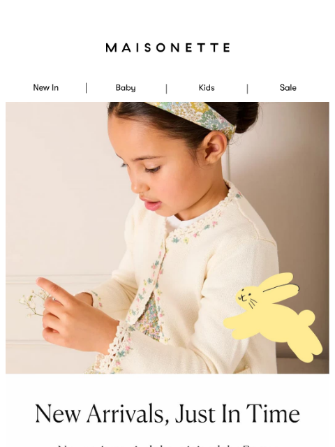 maisonette newsletter: Order These Easter Bestsellers by 3/23 🐥🐇🥕
