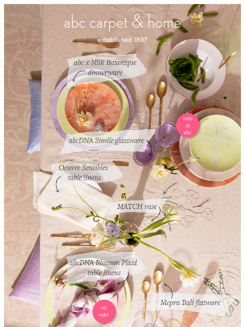 abchome newsletter: Set the Table for Spring!