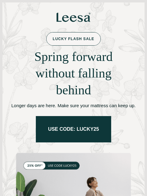 leesasleep newsletter: Spring cleaning? Start with a new mattress