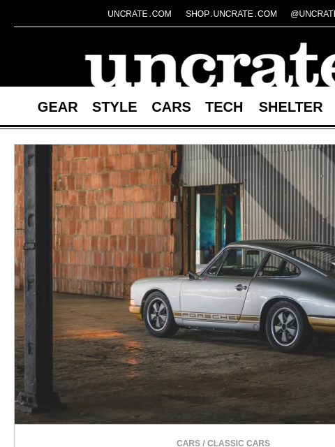uncrate newsletter: Magnus Walker's Porsche Collection & more